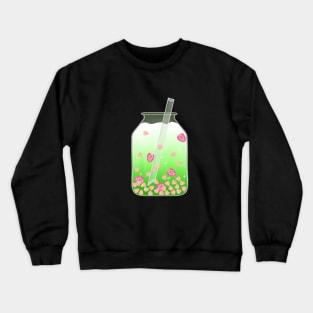 Strawberry Matcha Tea Crewneck Sweatshirt